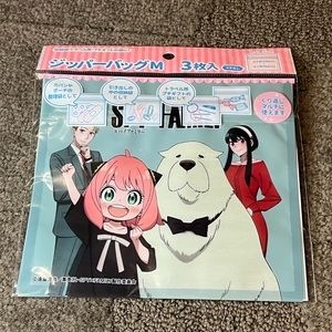 Spy x Family Zipper Top Ziplok Medium Size Bags Official Japan Exclusive Anime